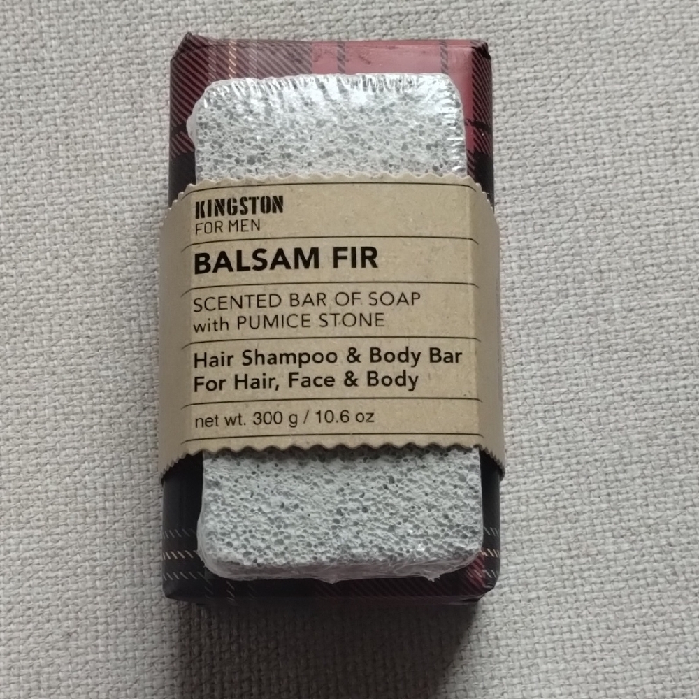 Kingston Balsam Fir Soap with Pumice Stone